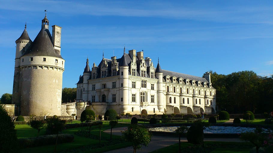 loire, chenonceau, castle, building exterior, architecture HD wallpaper