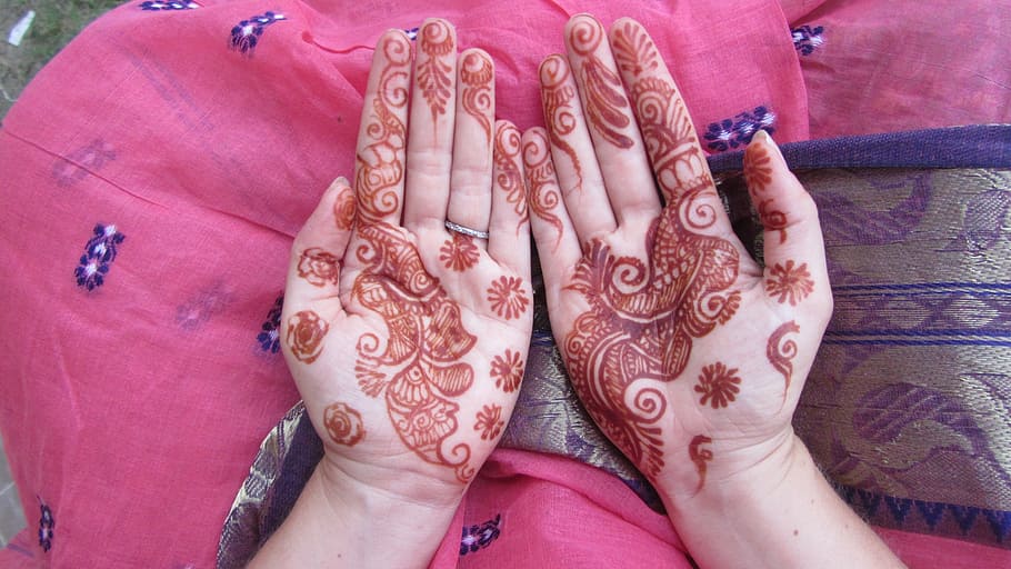 HD wallpaper: india, wedding, hands, henna tattoo, pink, marriage, culture  | Wallpaper Flare