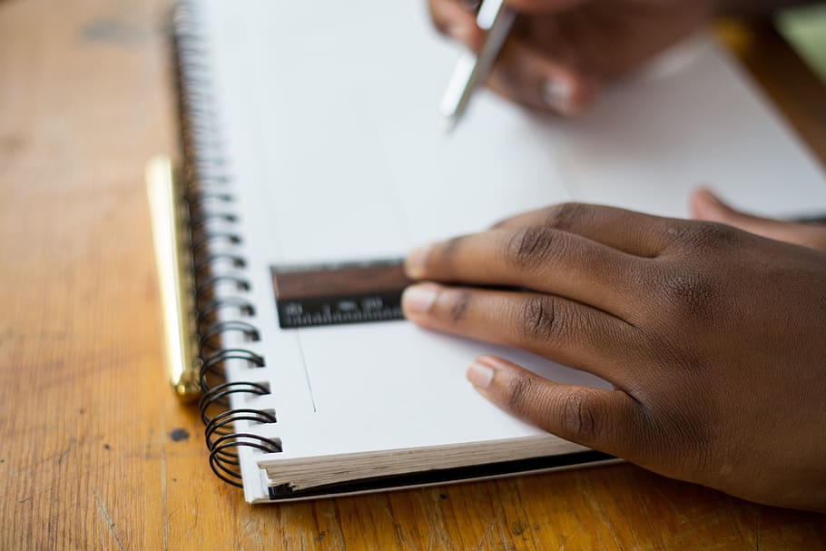 person holding ruler and drafting pen, student, school, classroom HD wallpaper
