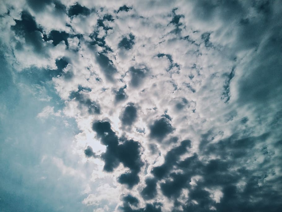 Sky, Sun, clouds, blue, clouds sky, summer, nature, weather HD wallpaper