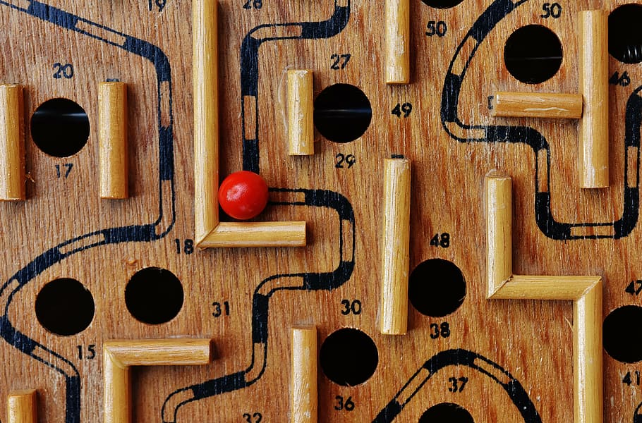 ball labyrinth toy, wood, play, red, fun, puzzle, toys, musical instrument HD wallpaper