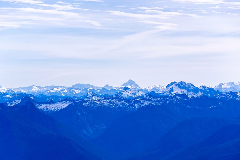 untitled, mountain, highland, cloud, sky, summit, ridge, landscape HD wallpaper