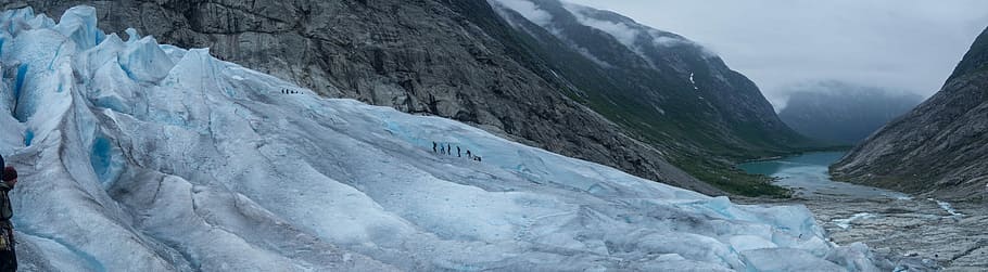 Norway, Glacier, Ice, Ice, Cold, Cold, Winter, mountains, fjord HD wallpaper