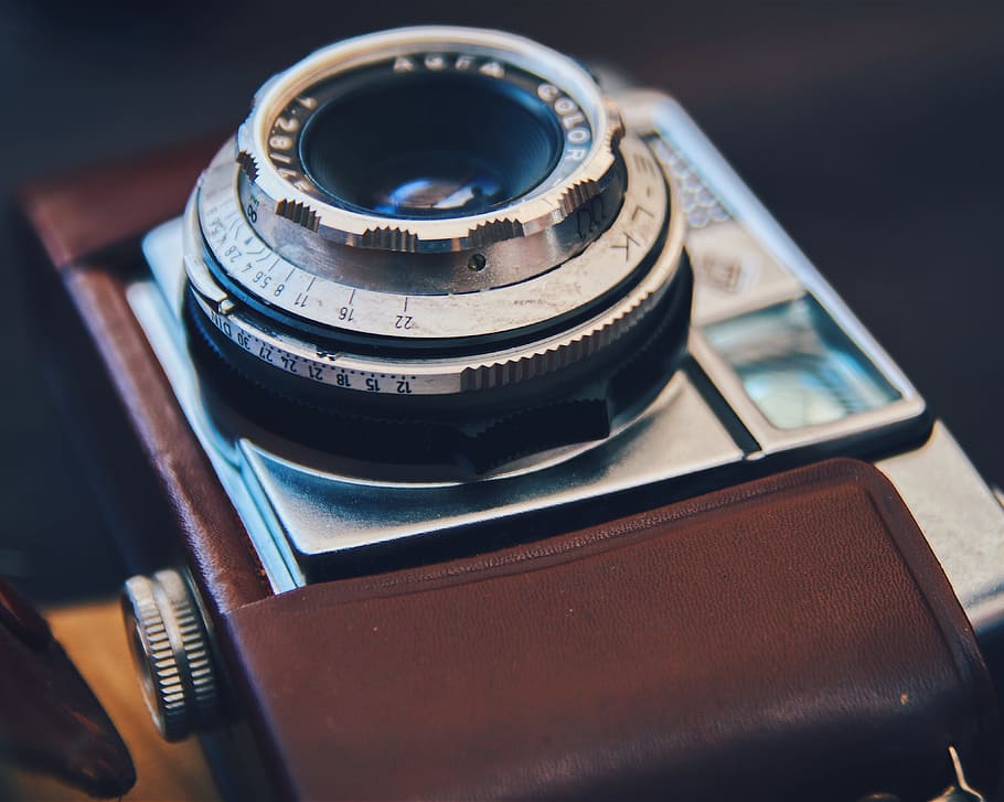 vintage, camera, lens, photography themes, technology, close-up HD wallpaper