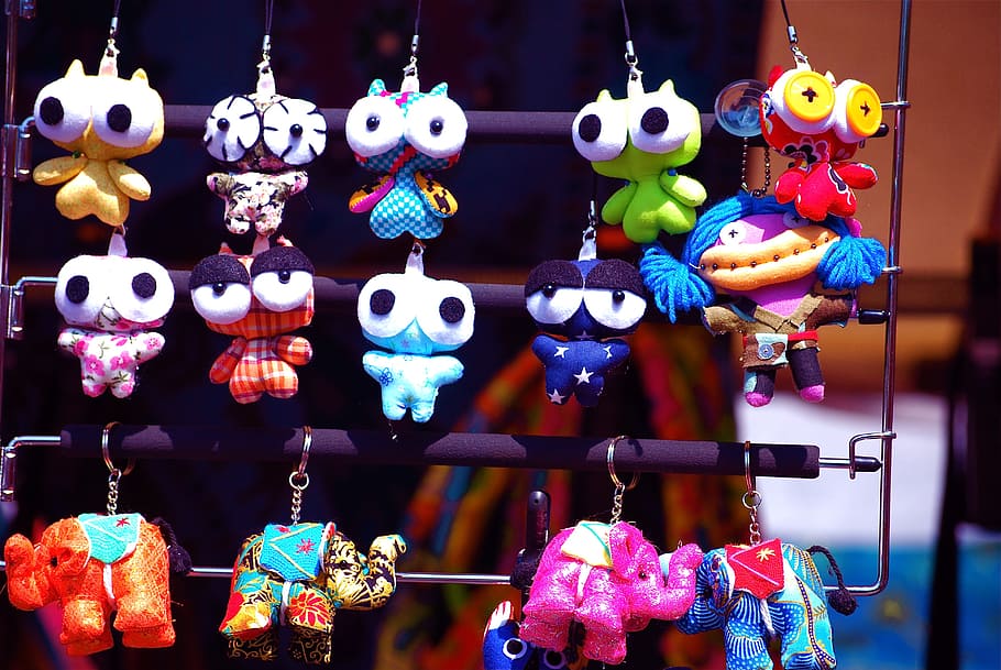 funny, puppet, happy, doll, play, handmade, cheerful, hanging HD wallpaper