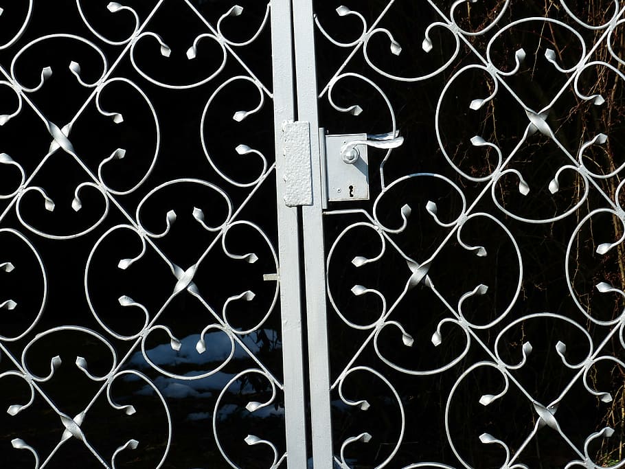 goal, gate, metal, jack, door, door knob, pattern, no people HD wallpaper