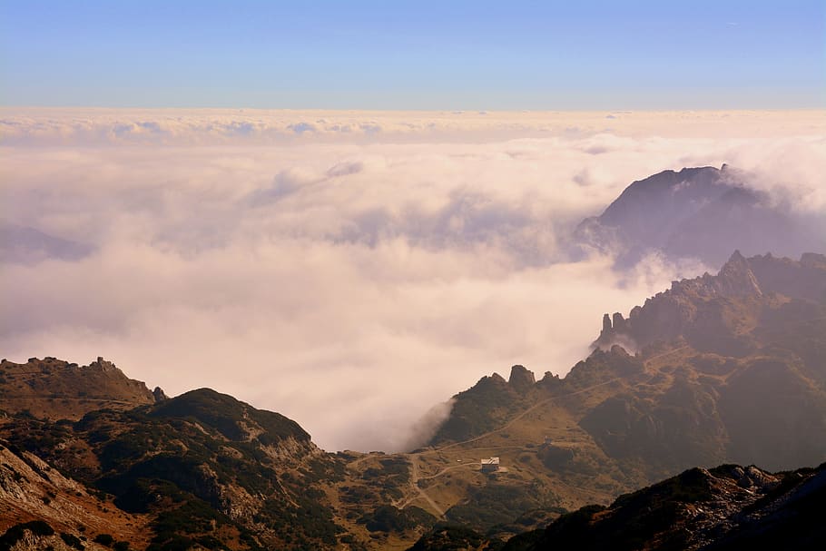 Clouds, Mountains, Landscape, sky, carega, italy, scenics, nature HD wallpaper