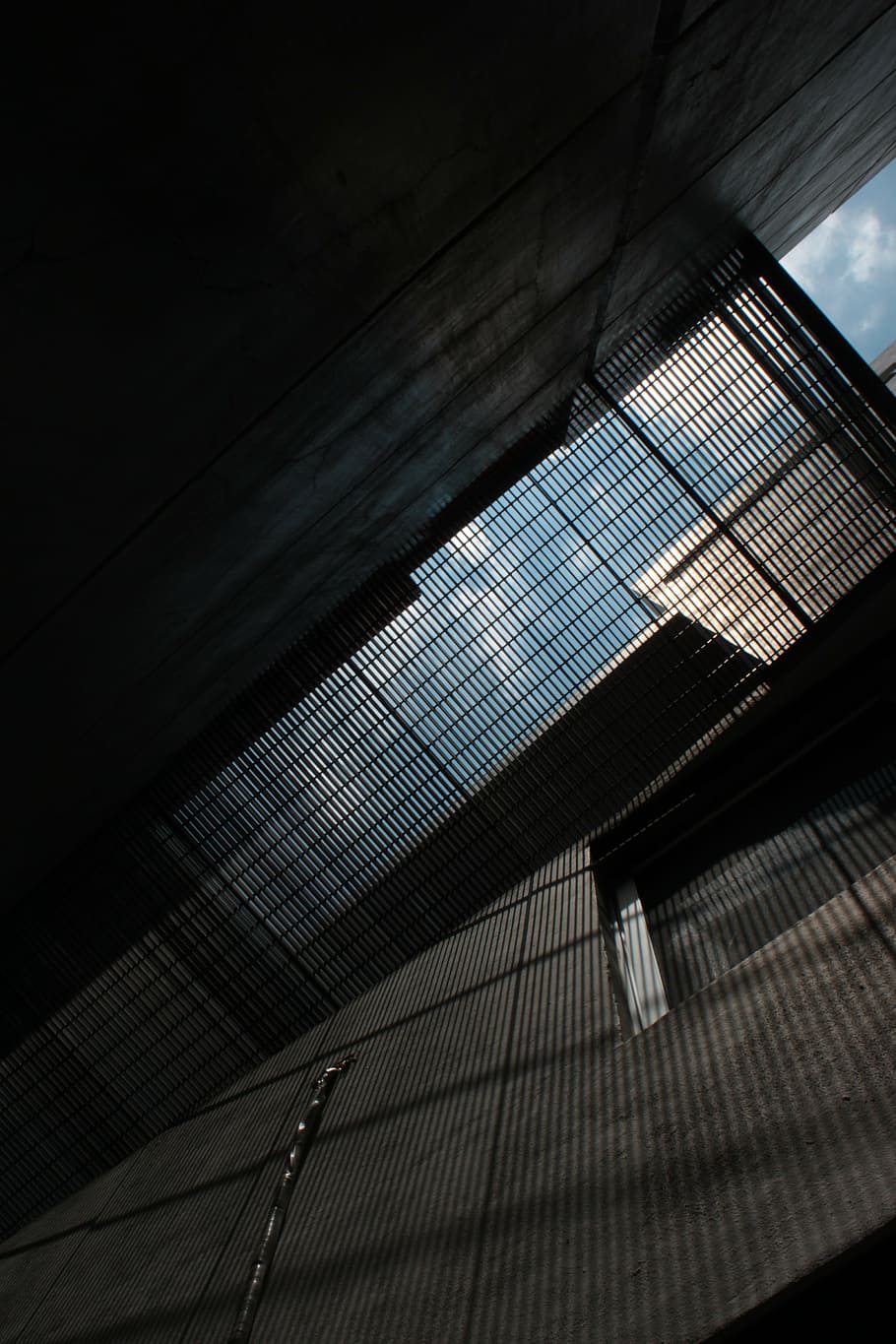 architecture, wall, urban, construction, factory, perspective HD wallpaper