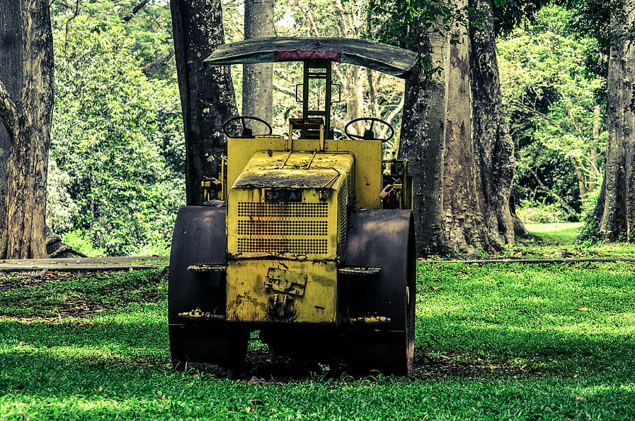 road roller, old, construction, work, industrial, vehicle, heavy HD wallpaper