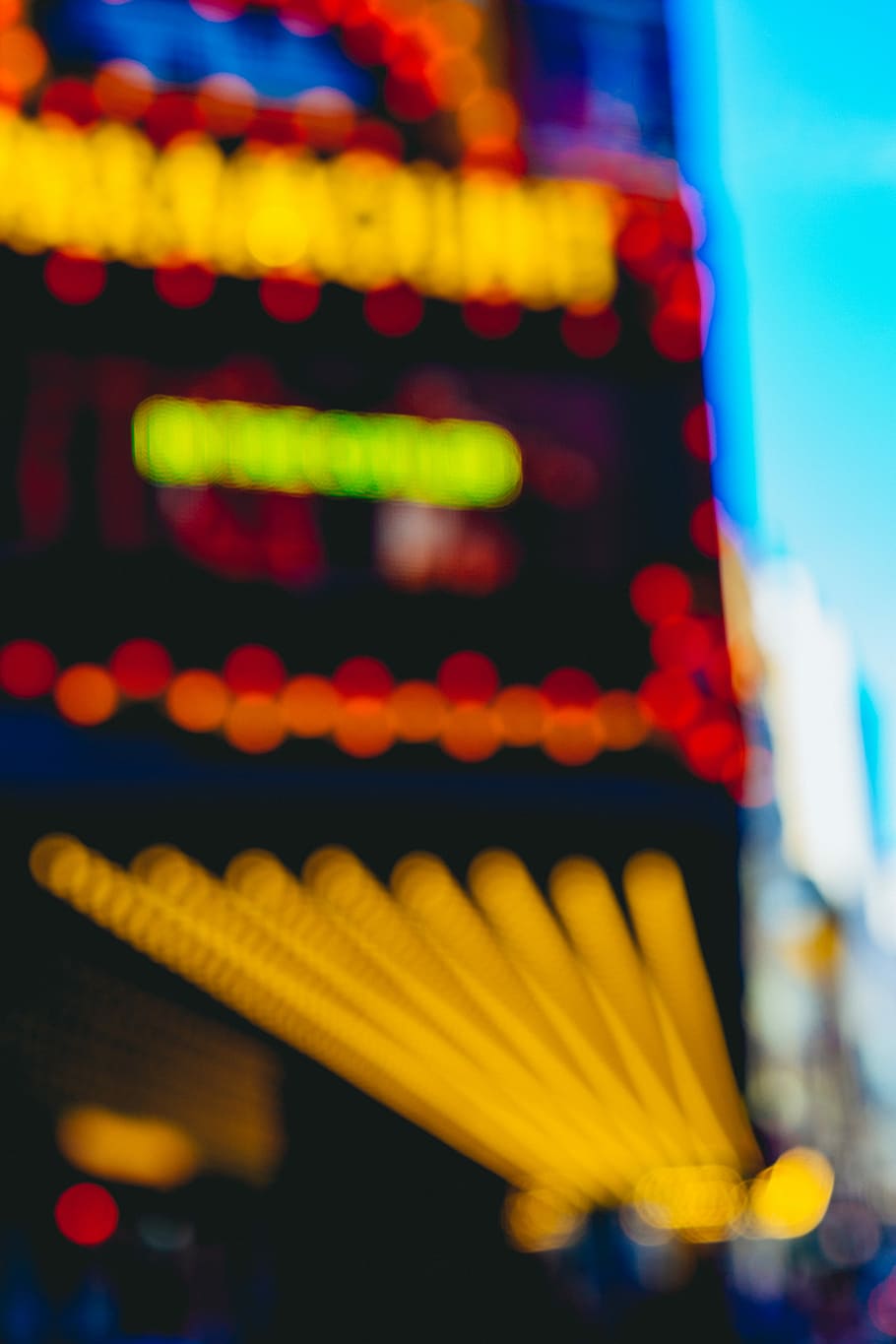 untitled, abstract, bokeh, light, neon, lights, out of focus HD wallpaper