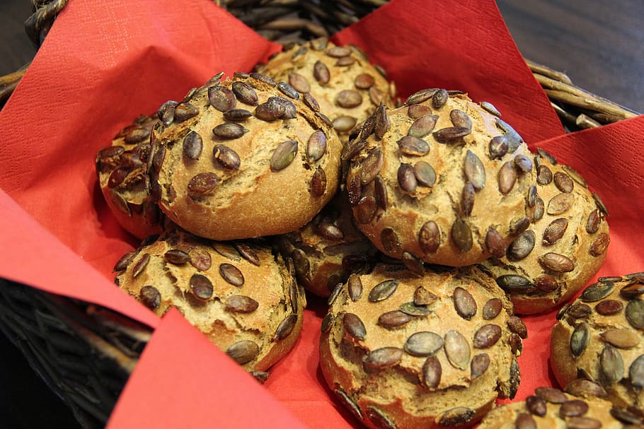 rolls, healthy, breakfast, table, variation, food, food and drink HD wallpaper