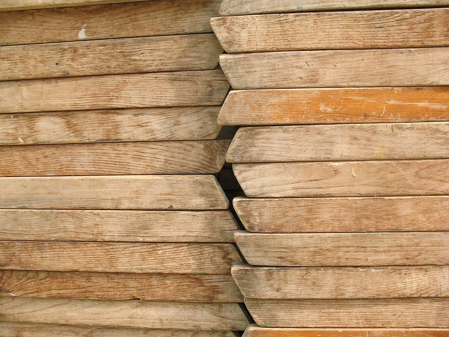 wood, chairs, stack, wood - material, pattern, backgrounds HD wallpaper