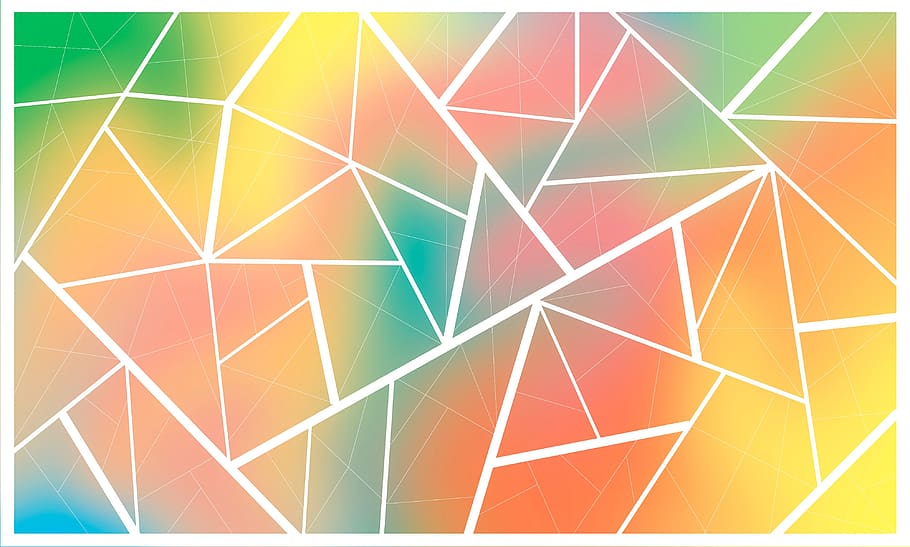 background, polygonal, gradient, geometric, triangles, colorful