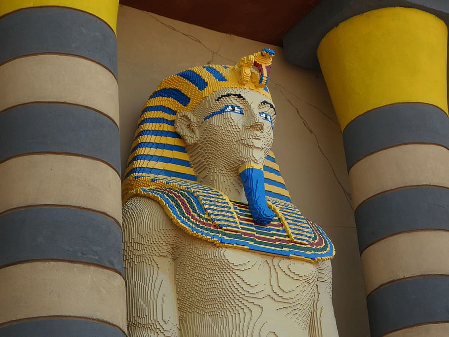pharaonic, egypt, ruler, lego, lego blocks, building blocks HD wallpaper