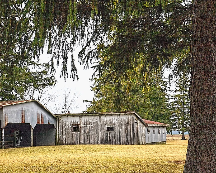 barn, rustic, barns, ohio, digital art, rural, scenic, country HD wallpaper