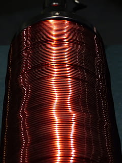 rolled copper, copper wire, coil, magnetic field, physics, electrical engineering HD wallpaper