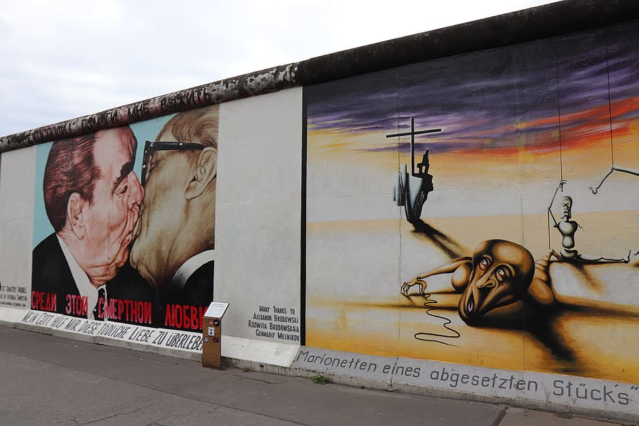east, side, gallery, berlin, berlin wall, graffiti, art, structures HD wallpaper