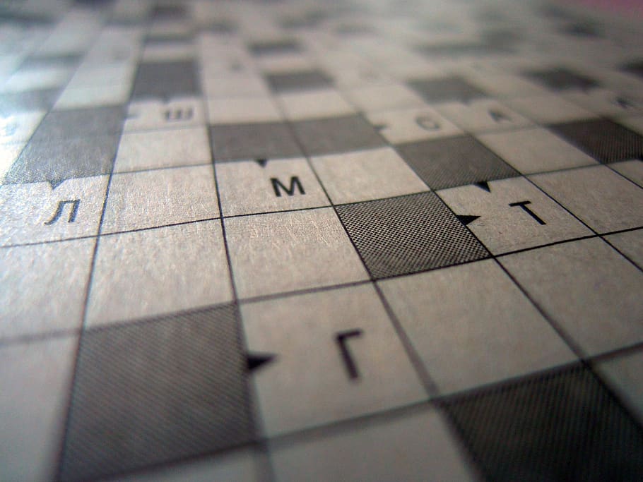 Crossword Puzzle Background Stock Photo - Image of words, data: 4031984