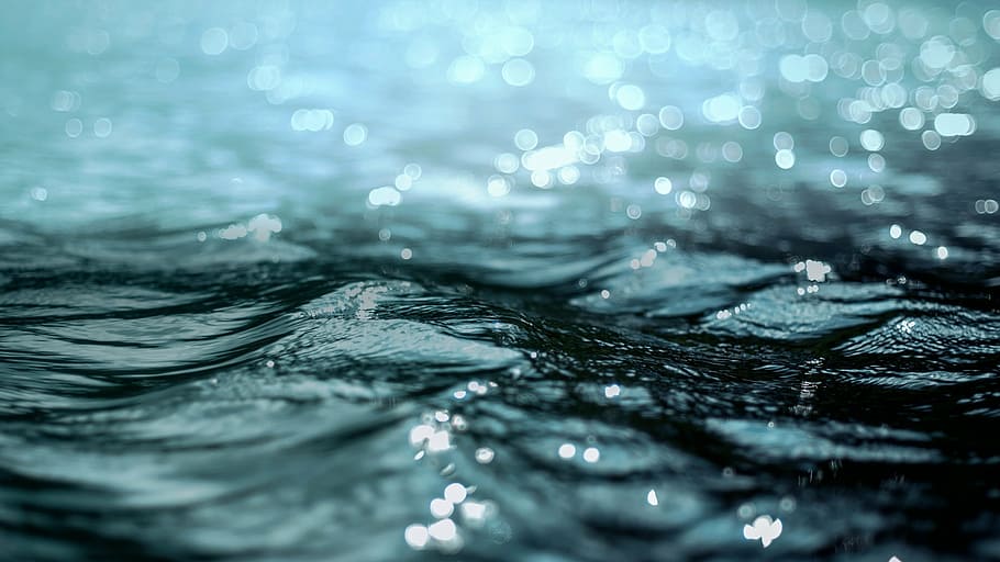 selective focus photography of water, waves, ripples, motion HD wallpaper