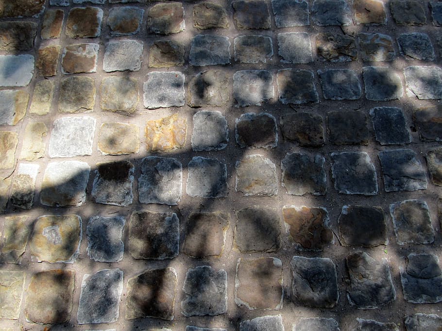 cobblestones, roadway, bricks, surface, texture, block, squares HD wallpaper