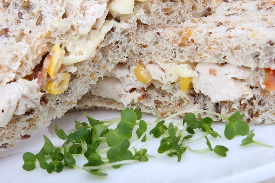 appetite, bread, breakfast, brown, calories, chicken, corn HD wallpaper