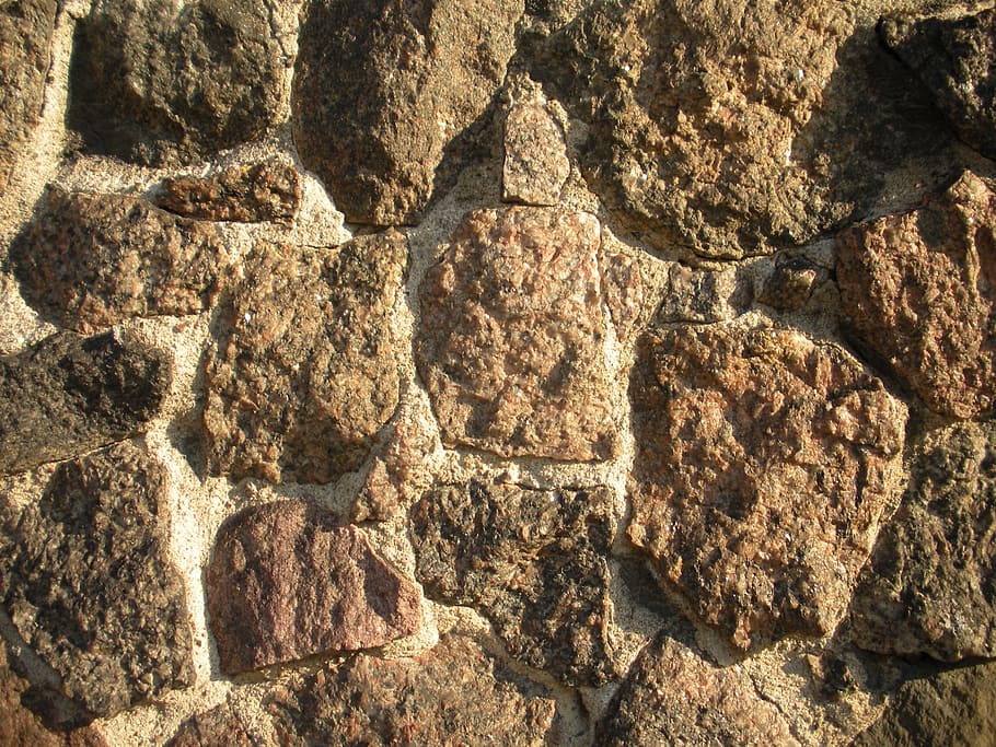 stone wall, granite, structure, background, gray, foundation HD wallpaper