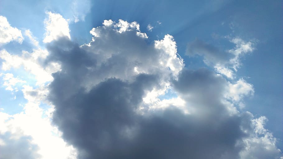 sky, blue, cloud, cloud - sky, environment, cloudscape, backgrounds HD wallpaper