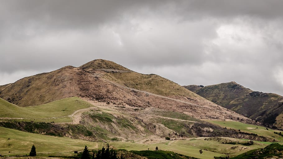 mountain, nature, clouds, sky, cloud - sky, environment, landscape HD wallpaper