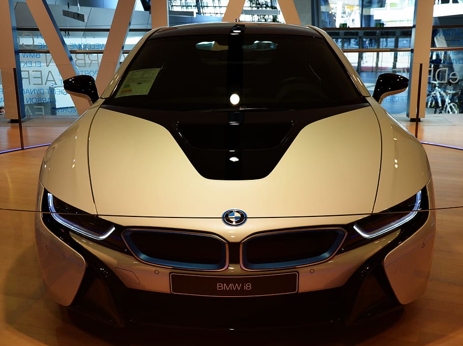 photo of white BMW luxury car, auto, new, whites, black, sports car