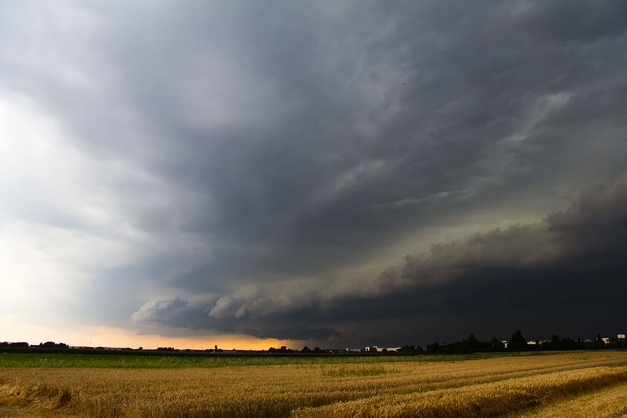 nature, sky, super cell, storm, thunderstorm, storm hunting HD wallpaper