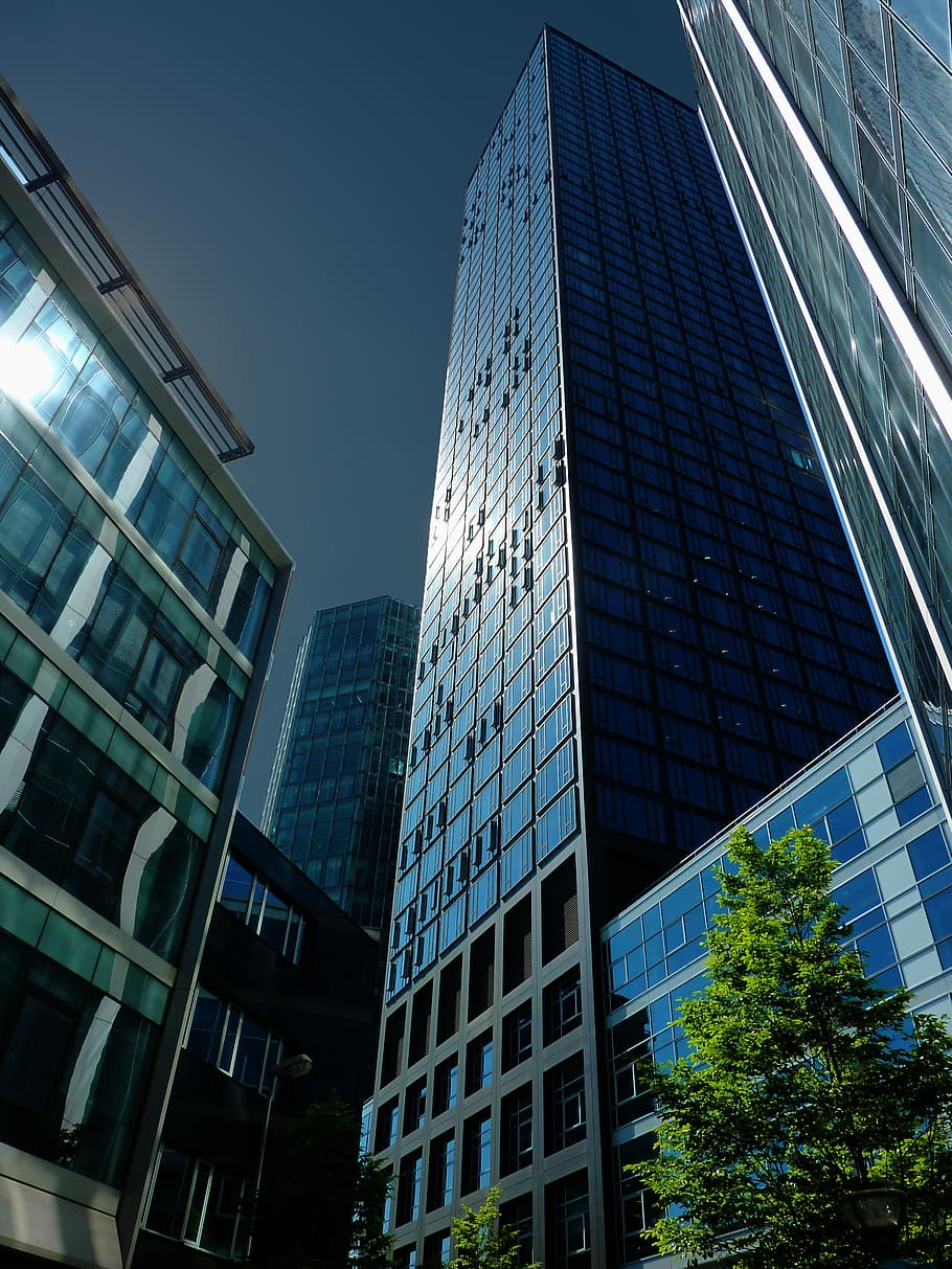 skyline, skyscraper, skyscrapers, architecture, frankfurt, building HD wallpaper