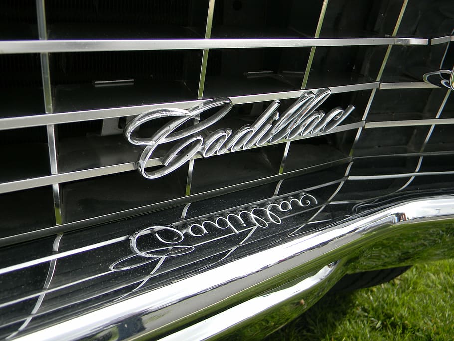 cadillac, oldtimer, shining, stylish, text, no people, western script HD wallpaper