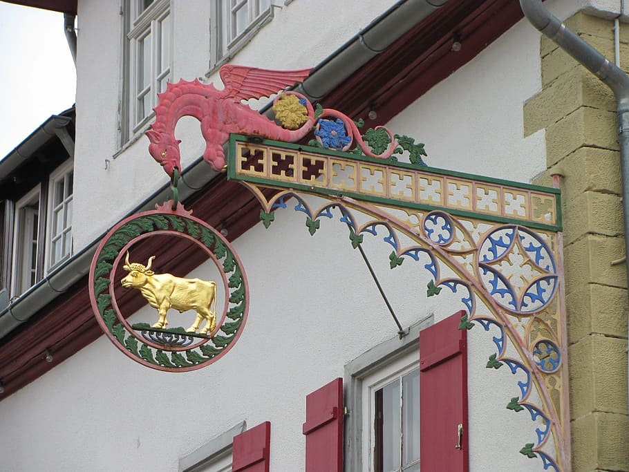 white, green, and pink dragon wall signage, art forging work HD wallpaper