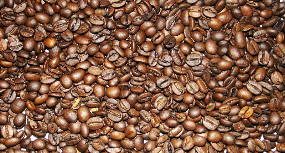 coffee beans, caffeine, food and drink, full frame, brown, coffee - drink HD wallpaper