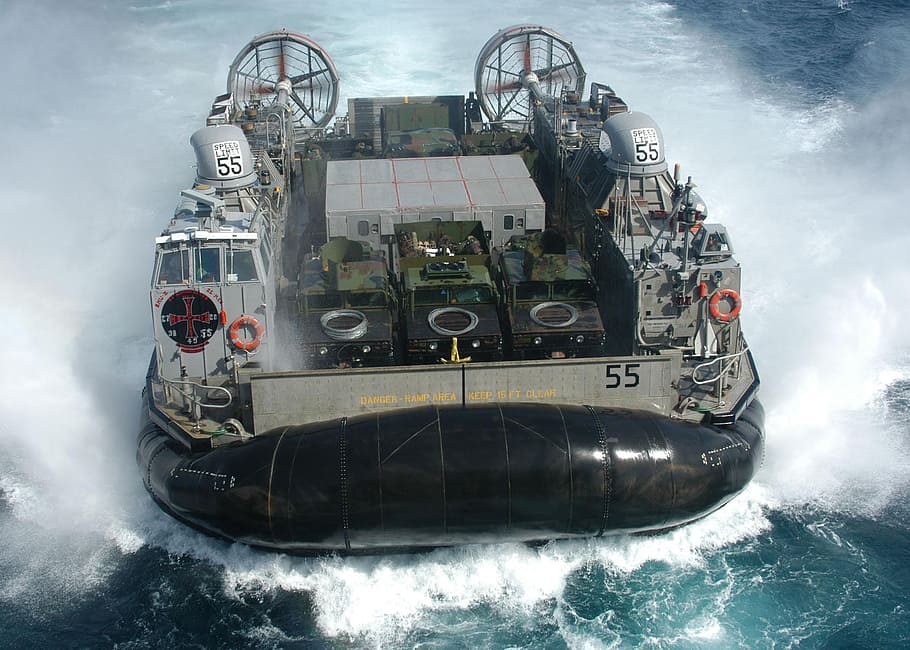 Hovercraft, Boat, Float, floating boat, air cushion, drive HD wallpaper