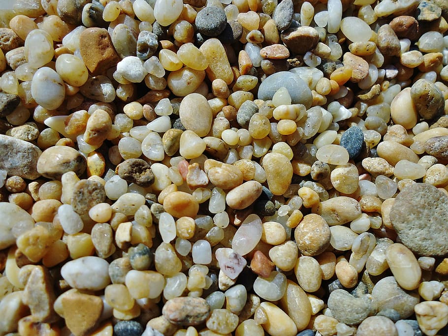 pebbles, beach, ocean, colors, roller, nature, backgrounds HD wallpaper