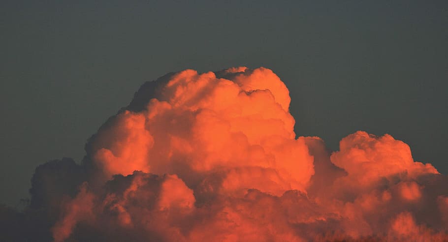 Pink Cloud, Cumulus, Dense, bulky, sunset, danger, smoke - physical structure HD wallpaper