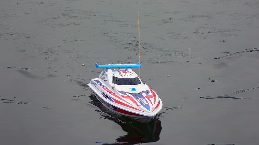 remote control boat model, science and technology, water, one person HD wallpaper