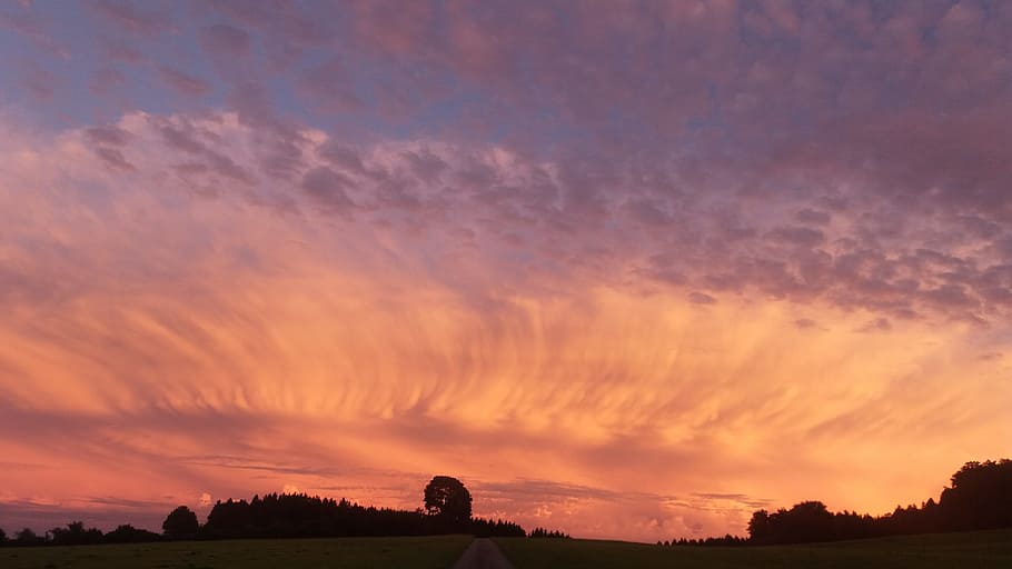 sunset, nature, panorama, sky, dawn, cloud - sky, scenics - nature HD wallpaper