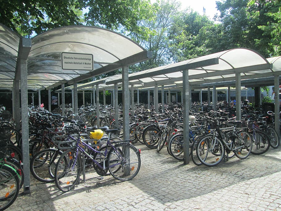 Parking, Bikes, Transport, bicycle, transportation, mode of transport HD wallpaper