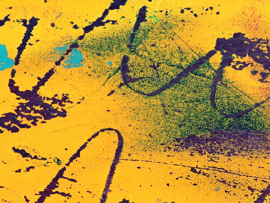 yellow and purple abstract painting, background, stainless HD wallpaper