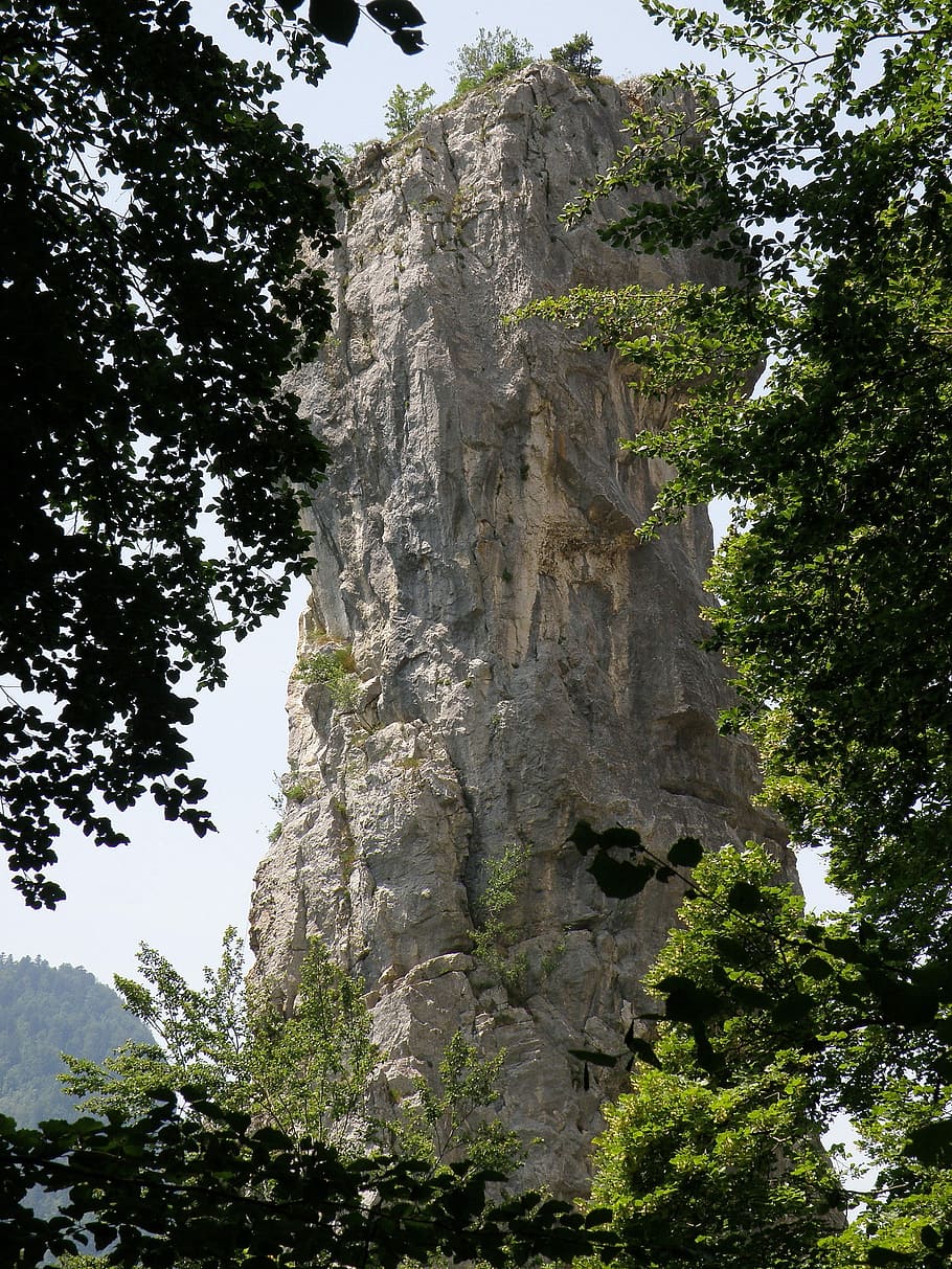 Allèves, Haute-Savoie, France, tours saint jacques, rocks, HD wallpaper