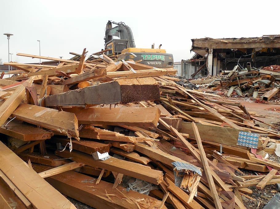 Crash, Demolition, Construction Work, site, ruin, destroyed HD wallpaper