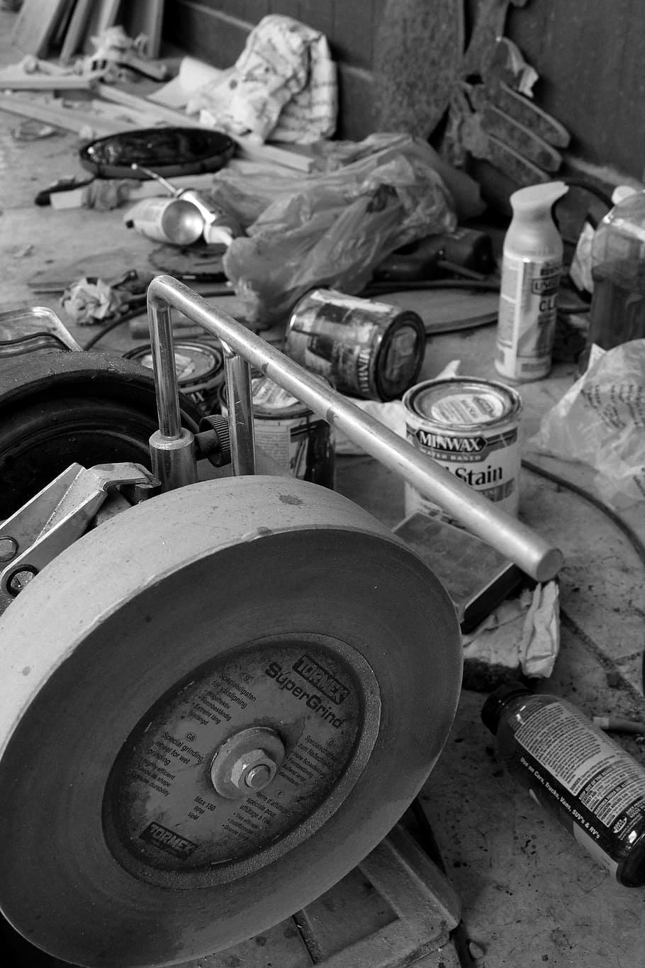 clutter, machine, equipment, workshop, dirty, mess, design HD wallpaper