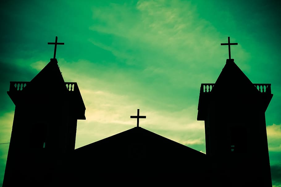 church, light and shadow, architecture, sky, built structure HD wallpaper
