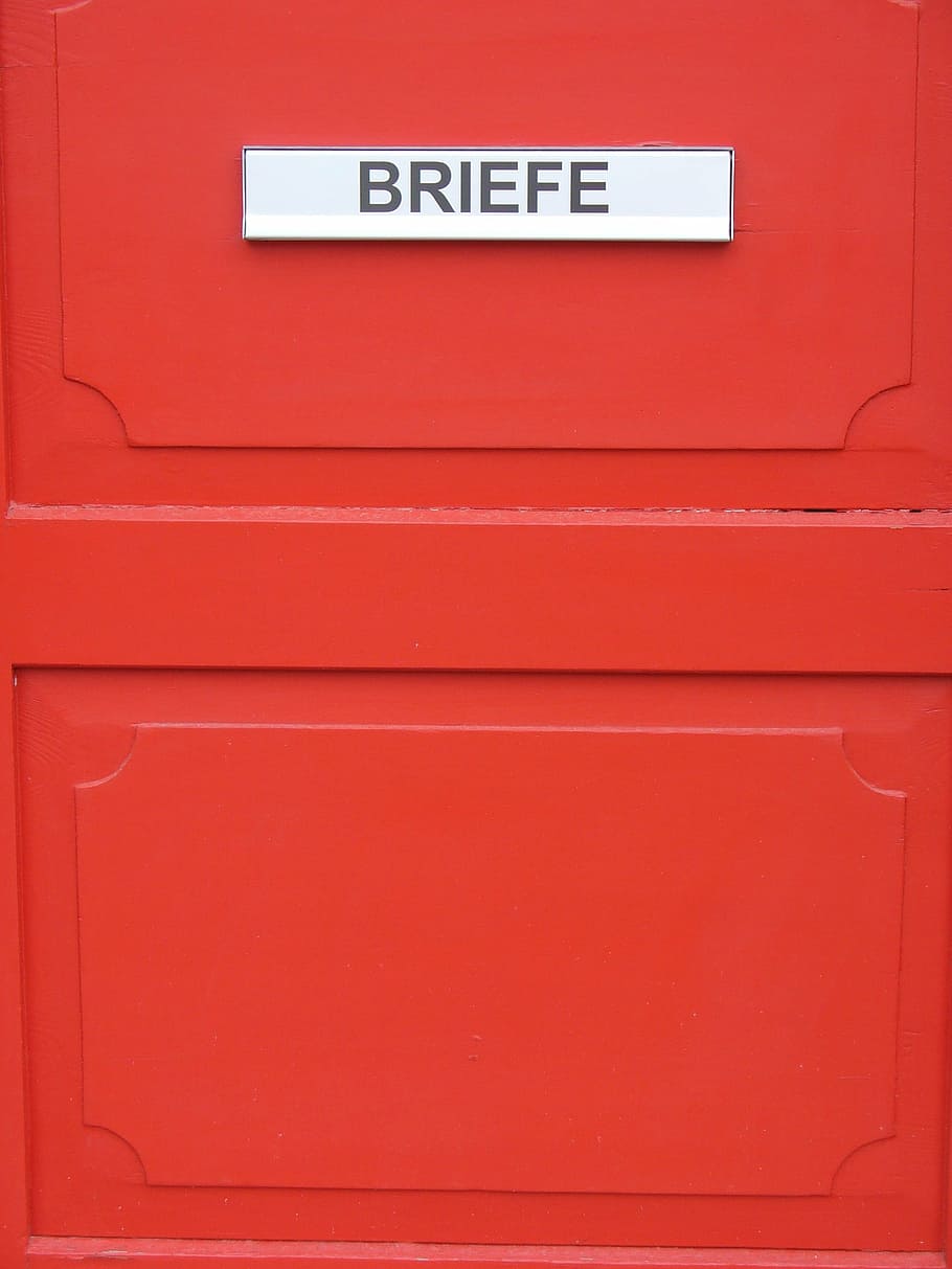 post, mailbox, red, letter boxes, send, postbox, text, western script HD wallpaper