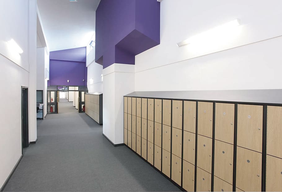 school, corridor, architecture, building, built structure, indoors HD wallpaper