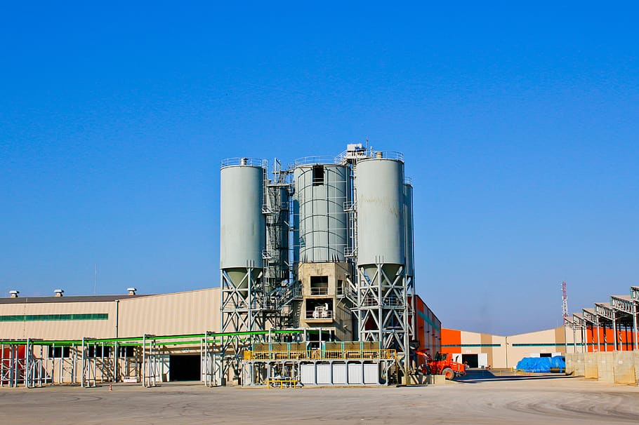 industry, sky, grinder, technology, architecture, clear sky HD wallpaper