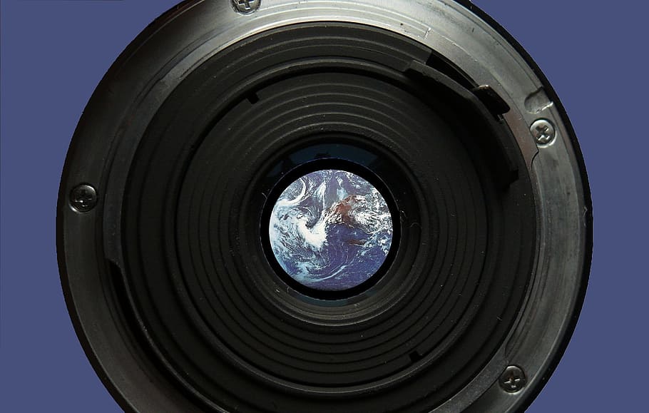 Lens, Earth, Globe, Focus, Camera, photograph, perspective HD wallpaper