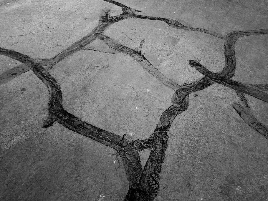 abstract, pavement, lines, day, no people, high angle view HD wallpaper